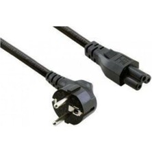 Die Grup Polygold PL-36032 1.8 Metre Yonca Güç Kablosu - Laptop Adaptör ve Projeksiyon Uyumlu 3 Pinli C5 Güç Kablosu