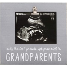 Die Grup Pearhead Sonogram Fotoğraf Çerçevesi Büyükanne ve Büyükbaba Için Bebek Hatıra Resim Çerçevesi, Hamilelik Duyurusu, Bebeğin Ilk Noel Hediyeleri, Tatil Hediyeleri, Bebek Tatil Hediyeleri, Gri