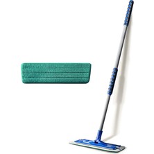 Die Grup Silva Mikrofiber Tekli Islak Mop Set - 90-156 cm Teleskopik Alüminyum Sap, 360 Derece Dönen Cırtlı Başlık, Ultrafiber Islak Zemin Bezi, Laminat Parke Fayans ve Mermer Için, 2 Yıl Garantili