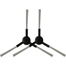 Die Grup Ozemtek Mi Robot Viomi Se V2 V3 V2 Pro (V-RVCLM21B) / Vacuum Mop Pro (STYJ02YM) ile Uyumlu Siyah 2li Yan Fırça