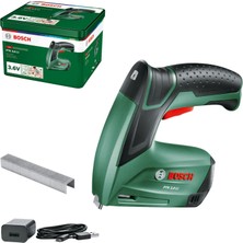 Aesco Bosch Akülü Zımba Veya Çivi Çakma Tabancası (Entegre Akü, 3.6 Volt, 30 Darbe/dak, Metal Kutuda)