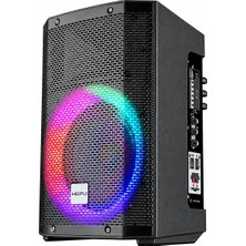 Die Grup Hepu HP-980 Partybox Bluetooth Hoparlör – 8” Hoparlör 60W Güç Rgb Işık Tws Destekli