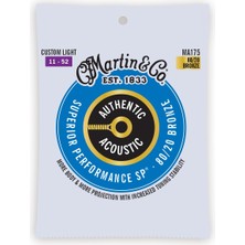 Aesco Martin Otantik Akustik Gitar Telleri, Üstün Performans Özel Işık 11-52, 80/20 Bronz