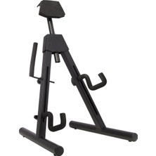 Aesco Fender® »evrensel A-Frame Elektrikli Gitar Standı« Gitar Için Evrensel Stand - Renk: Siyah