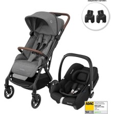 Die Grup Maxi-Cosi Soho-Cabriofix I-Size Ana Kucaklı Ultra Kompakt Seyahat Sistem Bebek Arabası Grey-Black