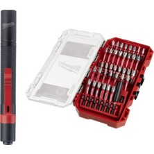 Aesco Milwaukee 39 Parça Bits Uç Seti + LED Fener