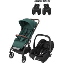 Die Grup Maxi-Cosi Soho-Cabriofix I-Size Ana Kucaklı Ultra Kompakt Seyahat Sistem Bebek Arabası Green-Black