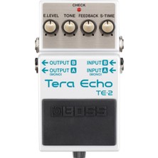 Aesco Boss Te-2 Tera Echo Pedal, Oppulente Mekansal Eko ve Ambiyans Efektleri