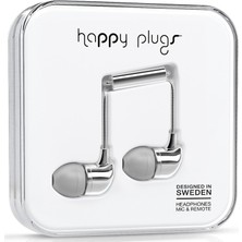 Die Grup Happy Plugs Kulak Içi Kulaklık Parlak Gümüş 7736