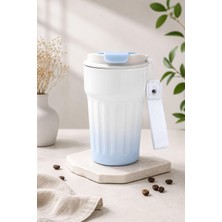 Die Grup 304 L Çelik 400 ml Mavi Beyaz Degrade El Termos Mug CIN918MV