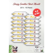 Die Grup 16 Al 14 Öde Sleepy Sensitive Islak Mendil 25'li ve Rosıe Pamuk