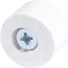 Die Grup X-Perk Masa Sandalye Mobilya Koltuk Ayak Yükseltici 6'lı Boy 15 mm Çap 20 mm Beyaz