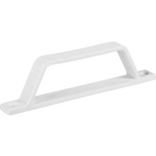 Aesco Proalet 17X25 mm Plastik Sineklik D Kolu 2 Adet - Beyaz Renk Pencere ve Kapı Sinekliği Tutamağı - Dayanıklı Plastik Sineklik Tamir Takımı Aksesuarları - Standart Ölçü Kolay Montaj D Çekme Kol