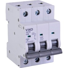 Aesco Viko 10VTB-3C50 Otomatik Sigorta 10KA C Tipi 3 Kutup 50A
