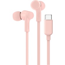 Die Grup Belkin Soundform Kablolu Kulaklık (Pembe) – Mikrofonlu Kulak Içi Tasarım, Usb-C Konnektör, iPhone 15, iPad Mini, Galaxy ve Android Cihazlarla Uyumlu