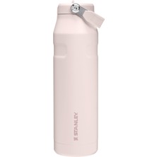 Aesco Stanley Iceflow™ Aerolight™ Flip Straw 2.0 Pipetli Termos Su Şişesi 1.06 Litre - Pembe Kuvars (Rose Quartz) | Paslanmaz Çelik