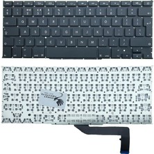 Die Grup Part Master Macbook Pro 15" A1398 MGXA2LL/A Ile Uyumlu Klavye (Büyük Enter - Uk)
