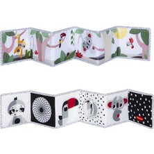 Die Grup Tiny Love Çift Sayfalı Ilk Kitap, Yumuşak Bebek Kitabı, 0+ Ay, Duygu Defteri Bebek, Siyah-Beyaz, 2 Sayfa, 7 Eğlenceli Aktivite, Duyuları, Yetenekleri ve Görme Yeteneğini Destekler, Karın Zamanı, Boho