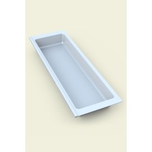 Die Grup Tify Mutfak Çekmece Içi Tek Bölmeli Kepçelik-Kaşıklık Beyaz 16CMX48CM(BOYDAN 4cm Kesilebilir)