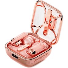Die Grup Divoom Spark Air Pembe Tws Bluetooth 5.3 Kablosuz Kulakiçi Kulaklık, LED Ekranlı Şarj Kutusu,dokunmatik Kontrol, Ios Android Uyumlu, Müzik ve Yürüyüş Için Earbuds, Pembe