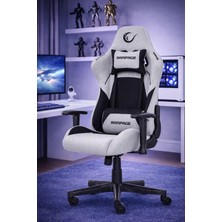 Die Grup Üst Seviye Terletmez Kumaş Gri/siyah Gaming Oyuncu Koltuğu Peak KL-R26