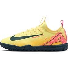 Aesco Nike Üniseks Çocuk Jr. Zoom Vapor 16 Academy Mbappe Tf Genç/yaşlı Futbol Ayakkabısı, Lt Laser Orange Armory Navy, 36 Eu