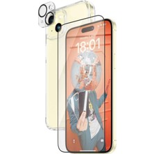 Die Grup Kırılmaz Cam - Apple iPhone 15 Plus 6,7 Ultra Wide Fit Bundle + Picture Perfect + D30 ile Sert Kılıf
