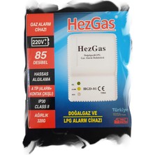 Die Grup Hezgaz Doğalgaz ve Lpg Alarm, Ce Belgeli ve Gazmer Onaylı, Selenoid Vana Uyumlu