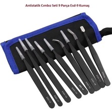 Empressco Antistatik Cımbız Seti 9 Parça ESD-9A Kumaş Çantalı