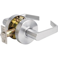 Aesco Master Lock SLCHPG26D Ağır Hizmet Kolu Stili, Sınıf 2 Ticari Geçiş Kapı Kilidi, Fırçalanmış Krom/krom