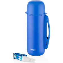 Aesco Dıller Vagonlife Çelik Outdoor Matara D9063 Mavi 1260ML
