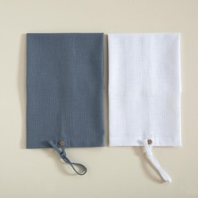 Die Grup Collegare Pecete 2'li 45X45 cm Koyu Gri/beyaz