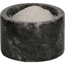 Die Grup Kenpool Nero Mermer Baharatlık 6X10 cm Mermer Tuzluk Biberlik Dekoratif Baharatlık Siyah