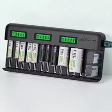 Die Grup Beston C9036WL AA/AAA/9V/C BOY/DBOY/NI-MH/NI-CD/9V/ Pil LCD Ekranlı Hızlı Şarj Cihazı