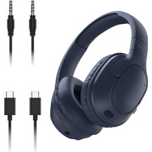 Die Grup Belkin Soundform Surround Bluetooth Kulak Üstü Kulaklık, Gürültü Engelleme, Kablosuz, 60 Saat Çalma Süresi, Yumuşak Kulak Yastıkları, Iphone, Galaxy, Ipad, Seyahat, Ev, Ofis Için, Mavi