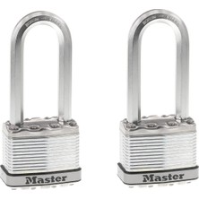 Aesco Master Lock M5XTLJ Magnum Asma Kilit, Anahtarlı, 2 Adet, Aynı Anda Kapanır