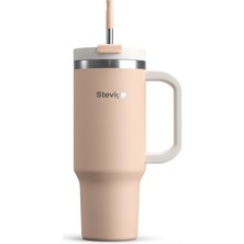 Die Grup Stevig 2 Moods 900 ml Tuck-In Tumbler Sızdırmaz Çelik Termos Bisque ST-239 Ahşap Malzeme