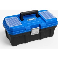 Aesco Proalet Takım Çantası, Metal Kilitli, Plastik Gövde, Organizer Bölmeli, El Aleti Kutusu, Profesyonel Takım Kutusu, Düzenleyici, Darbeye Dayanıklı, Metal Menteşeli, Kullanışlı, Alet Çantası, 13''