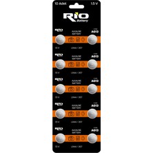 Die Grup 10 Adet AG13 Alkaline Düğme Pil 1.5 Volt LR44 / A76 / 357 Alkali Düğme Piller