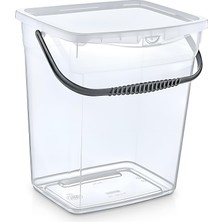 Die Grup Hobby Life Q-Box 6 Litre Çok Amaçlı Şeffaf Saklama Kutusu – Kilitli Kapaklı, Saplı Deterjan ve Erzak Düzenleyici
