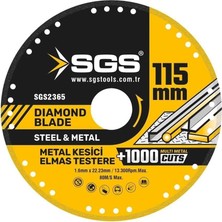 Aesco Sgs Vakumlu Elmas Multı-Metal Kesici 115 mm SGS2365