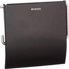 Die Grup Brabantia 108600 Tuvalet Kağıdı Tutacağı, Paslanmaz Çelik, Mat Siyah, 30 x 20 x 10 cm
