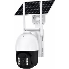 Aesco Coverzone Solar Güneş Enerjili Smart Home Kamera 4g 2-Way Sesli Arama, 10-15M Insan Algılama, IP66 Su Geçirmez, Fhd 5mp, Ptz, Gece Görüş, Aı Insan Tespiti, Multi-User Görünüm, Tf Kart Desteği | CMR47