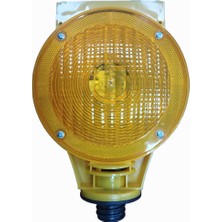 Aesco Lorex LR-SPL02 Güneş Enerjili Üçgen Flaşörlü Lamba, Solar Trafik Lambası, Sarı Renk