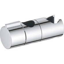 Die Grup Grohe Vitalio Universal Duş Başlığı Tutucu, 22 mm Sürgülü Raylar ile Uyumlu, El Duşu Tutucu, Duş Başlığı Askısı, Hareketli, Ayarlanabilir, Krom, 27723001