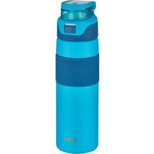 Die Grup Tkk 600ML Pipetsiz Çift Yalıtımlı Paslanmaz Çelik Termos Matara 6 Saat Sıcak/soğuk (Turkuaz)