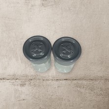 Die Grup 2 Adet Cam Tuzluk Plastik Kapaklı (Kutuludur) 75 cc