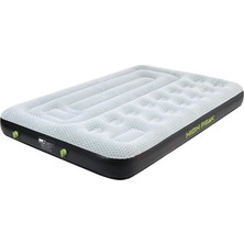 Aesco High Peak Unisex Multi Comfort Plus Hava Yatağı, Entegre Ayak Pompası ve Kaymaz Fonksiyon, Nefes Alır, Yumuşak Üst Yüzey, Iç ve Dış Mekan Için, Gri Yeşil Siyah, 198 x 137 x 22 cm