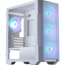 Die Grup Msı Mag Forge M100R Whıte Temperlı Cam 3X120MM 1X120MM Argb Fan Matx Gamıng Bılgısayar Kasası