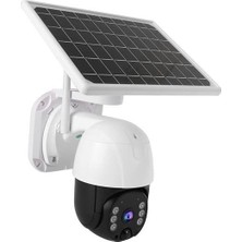 Aesco Hıgh Supply Servıce® Solar Panelli Su Geçirmez Gece Görüş Destekli Wifi Bağlantılı Güvenlik Kamerası